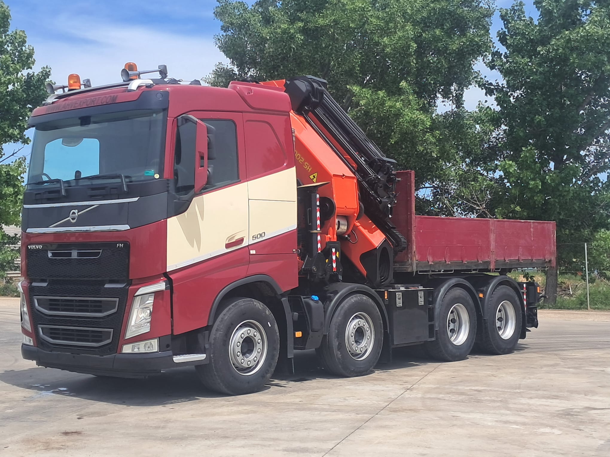 VOLVO 500 8×4 PALFINGER PK 92002 + JIB