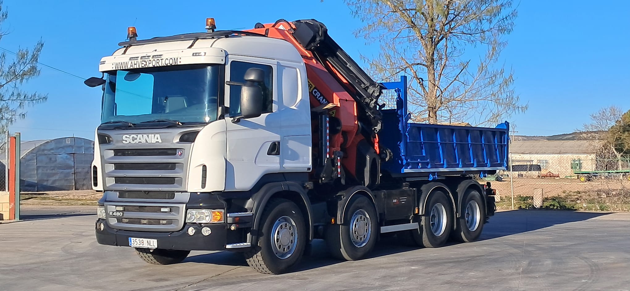 SCANIA 480 PALFINGER PK 85002 + JIB  8×4