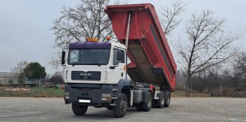 MAN 480 4X4 BAÑERA LECIÑENA BASCULANTE 2 EJES