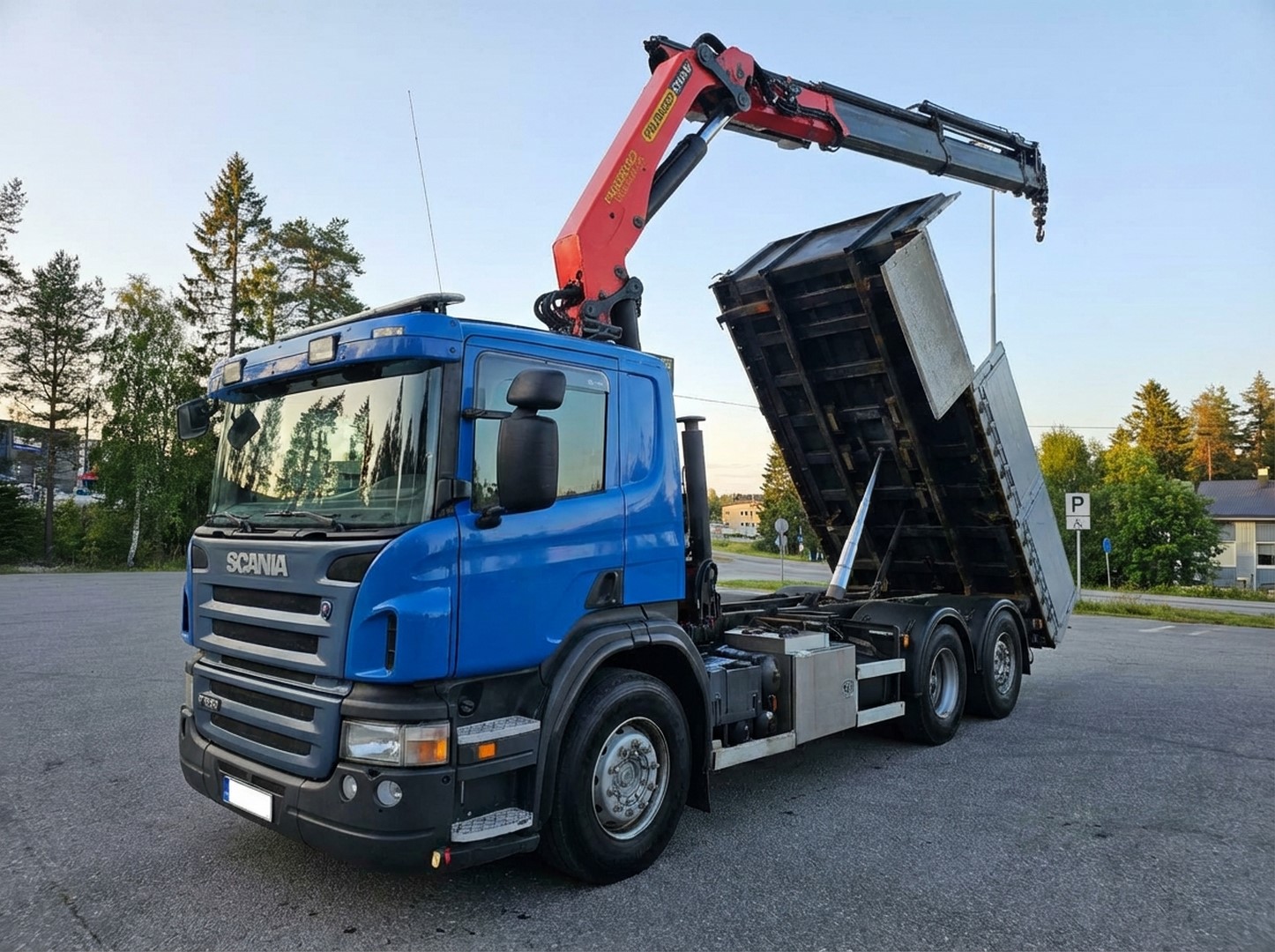 SCANIA 420 PALFINGER PK 29002 BASCULANTE