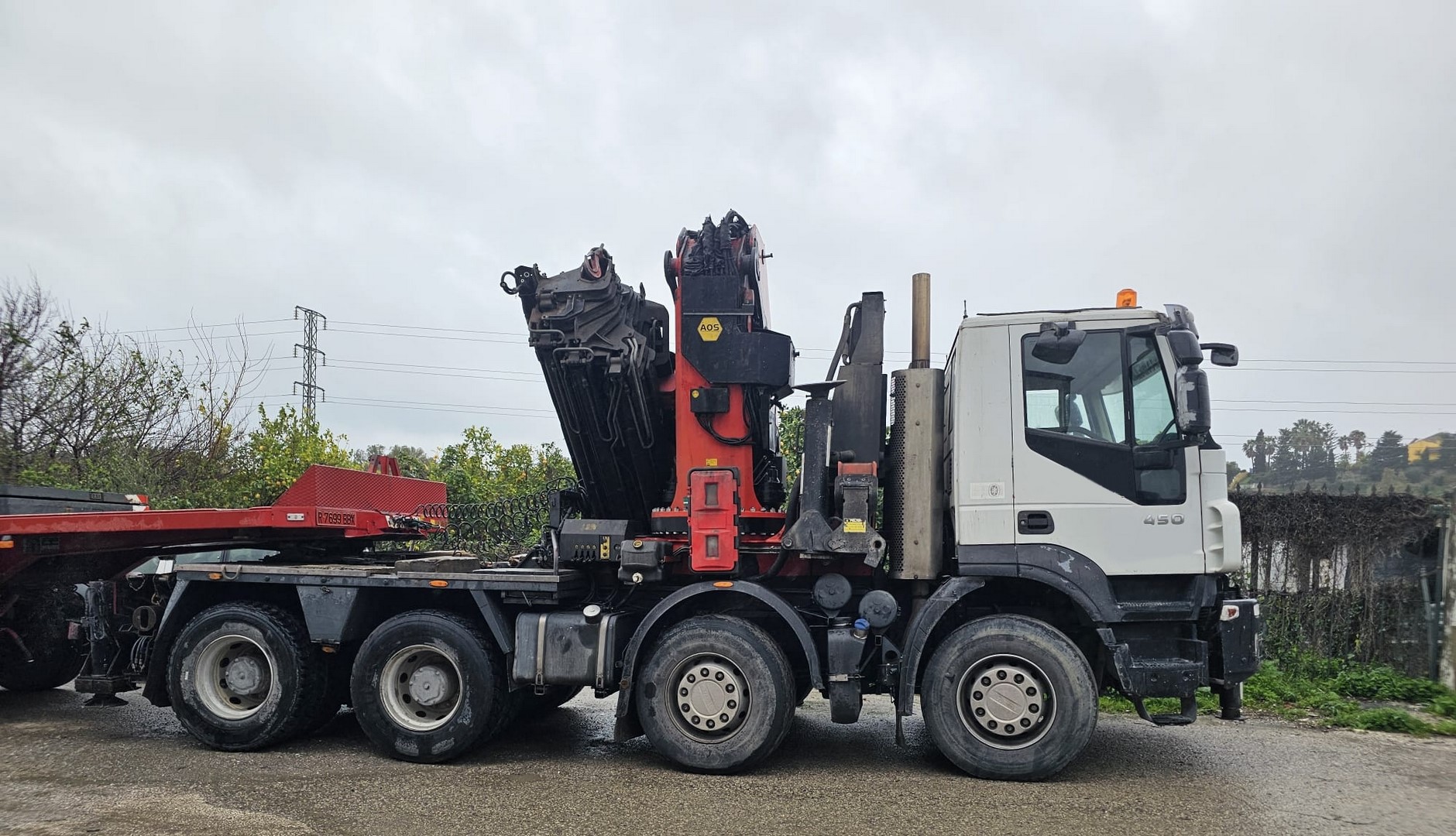 IVECO 450 PALFINGER PK 100002 + JIB 8X4