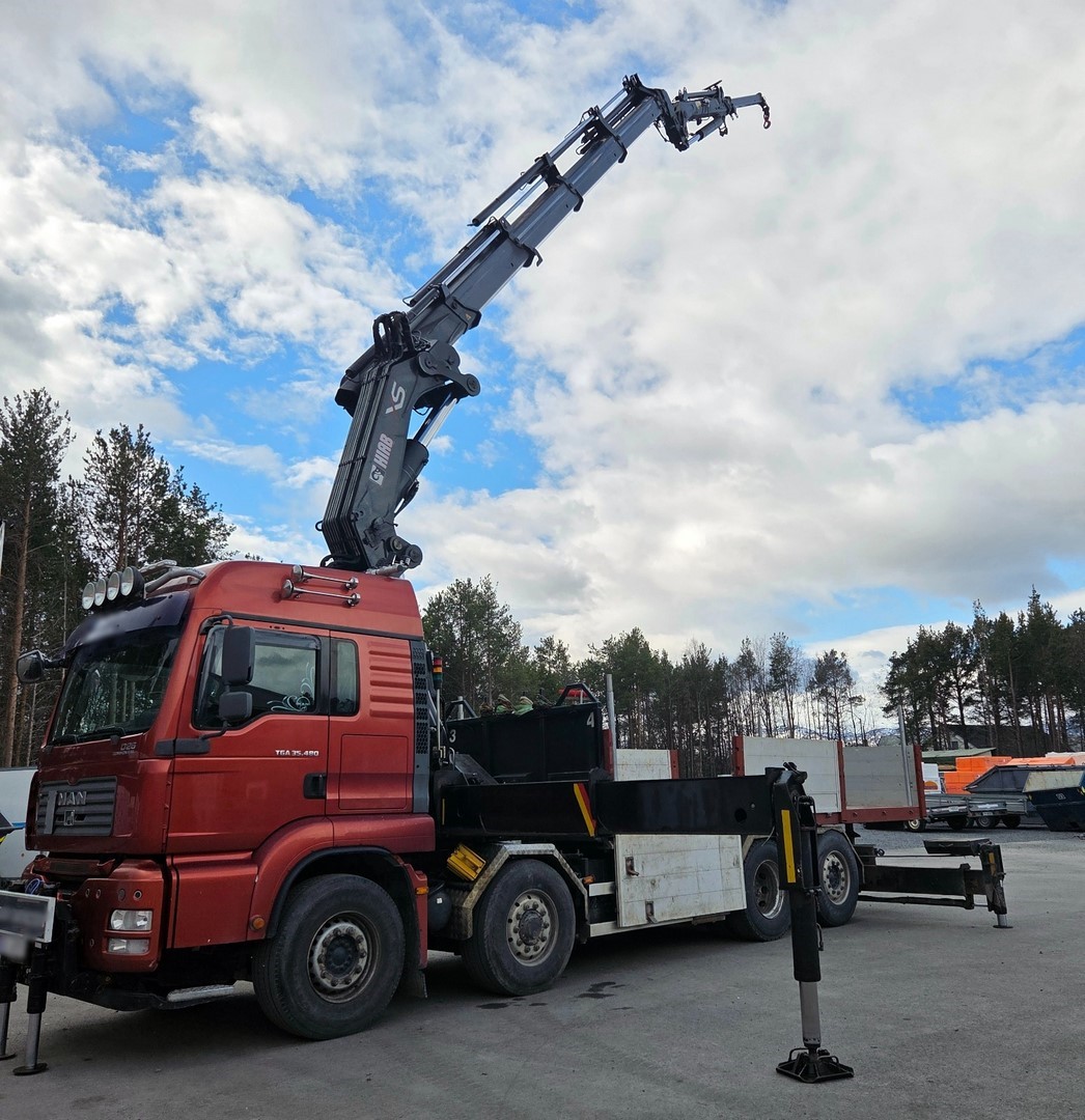 MAN 480 HIAB 800 + JIB HYDRODRIVE 8×4