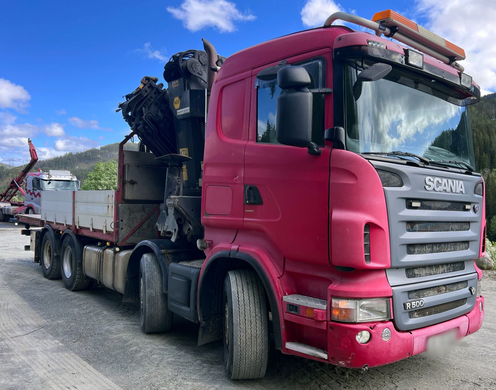 SCANIA 500 PALFINGER PK 72002 + JIB 8×4